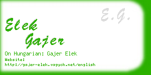 elek gajer business card